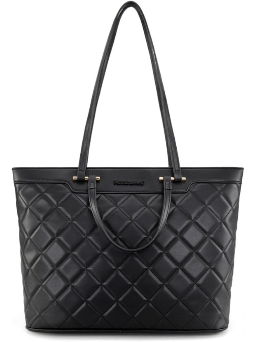 Quilted Tote Bag for Women Shoulder Bag Fashion Handbags with Top Zipper